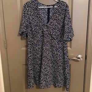 Navy Dot Dress